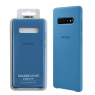 ORYGINALNE ETUI SILIKONOWE POKROWIEC CASE DO SAMSUNG GALAXY S10+ PLUS BLUE