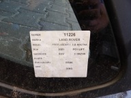 LAND ROVER FREELANDER and LIFT roof rear part cap