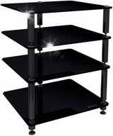 NORSTONE BERGEN 2 MODULÁRNY TV STOLÍK S POLICAMI NA AUDIO ZARIADENIA ČIERNY