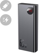 Powerbanka Adaman 2x USB 1x USB-C 1x microUSB 20000mAh 65W Quick Charge černá