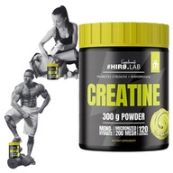 KREATYNA CREATINE MONOHYDRAT 300g POWDER KREATYNA SIŁA 300 g JABŁKO HIRO