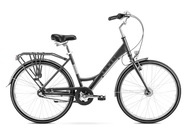 2228532 - 18 M Rower ROMET Sonata Classic grafitowy + koszyk