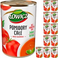 Pomidory całe Łowicz bez skórki w puszce 12x400g