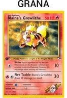 Blaine's Growlithe Pokemon Card (GH 35) 35/132 odohraných