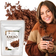KAKAO NATURALNE CIEMNE Alkalizowane w Proszku 1kg Mocne Prawdziwe Kakao