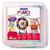 WIELKI Zestaw masy Fimo Soft - 26 kolorów i akcesoria