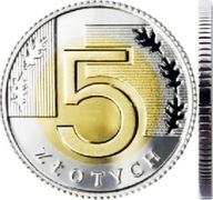 5 zł złotych 1996 mennicza mennicze z woreczka