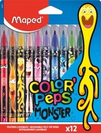 FLAMASTRY 12 FARIEB COLOR'PEPS MONSTER MAPED 3154