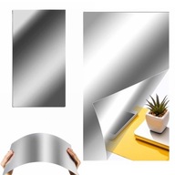 FÓLIE ZRCADLOVÁ SAMOLEPÍCÍ SAMOLEPKY ZRCADLO NALEPOVACÍ 200x60 cm