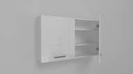 Kúpeľňová skrinka závesná W12 120 cm biely lesk