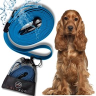 VODÍTKO pre psa vodotesné tréningové lanko mestské PVC 5M blue