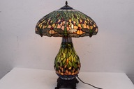 Lampa z farebného skla Štýl Tiffany Glass vitráže ZELENÁ