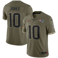 Męska koszulka Mac Jones New England Patriots Salute To Service Limited w k