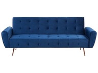 Sofa kanapa funkcja spania ciemnoniebieska