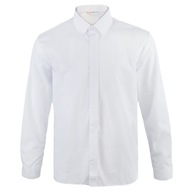 Chlapčenská košeľa elegantná dlhý rukáv biela zakryté gombíky Košulland 128