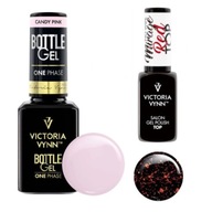 Victoria Vynn Bottle Gel 15 ml Candy Pink w but + Top Red Mirage