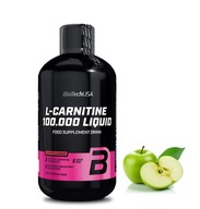 BioTech USA L-Carnitine 100.000 Liquid 500 ml Vitamíny + Green Tea Jablkový