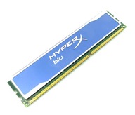 Testowana pamięć RAM Kingston HyperX blu DDR3 8GB 1600MHz CL10 GW6M