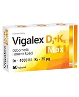 Vigalex D3 + K2 Max odporność i mocne kości 60tabl