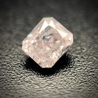 OD RĘKI! Naturalny Diament 0.13ct Różowy Radiant I2 Certyfikat ALGT