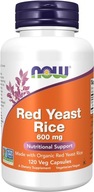 NOW Foods Red Yeast Rice 600 mg 120 kapsułek CZERWONY RYŻ