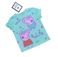 Miętowa koszulka Peppa&George 3/4 lata