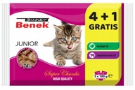 BENEK Saszetka Junior Mix Smaków 5x100g 4+1Gratis