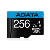 Adata UHS1/CL10/A1 microSD karta  256 GB adaptér