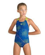 Strój kąpielowy dziewczęcy na basen Arena Girl's Galactic Swim Pro R.140