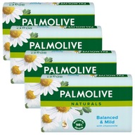 Palmolive Naturals Balanced&Mild Harmanček s vitamínom E Mydlo v kocke 4x90g