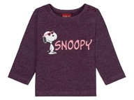 Snoopy Peanuts bluzka bluzeczka niemowlęca rozm 62-68 cm Biobawełna