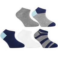 5x Ponožky členkové ponožky bavlnené MORAJ farebné 5 PAK 31-34