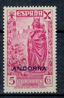 Hiszpania Andora 1943 Znaczek ** MB dzieci sieroty