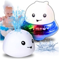 Zabawka dla dzieci do kąpieli wanny wieloryb z dźwiękami i efektami LED