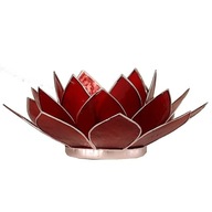 Świecznik tealight podgrzewacz kwiat lotosu czakra podstawy korzenia 13,5cm