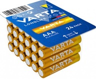Alkalická batéria Varta AAA (R3) 24 ks