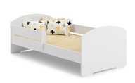 Łóżko dziecięce LUK barierka 160x80 cm materac