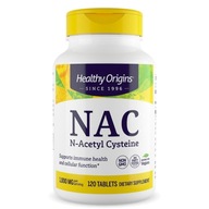Healthy Origins NAC N-acetylcysteín 1000 mg Detox Čistenie 120 tabliet.