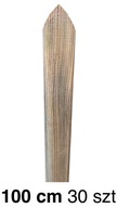 Drevená štóla 2x5x100 cm elipsa plotový oblúk impregnovaný 30 KS