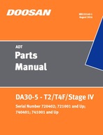 Doosan DA30-5 - T2/T4F/Stage IV ADT Parts Manual