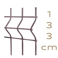 Panel ogrodzeniowy brąz fi 4 h133 Standard
