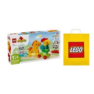 LEGO DUPLO #10412 - Pociąg ze zwierzątkami + Torba Prezentowa LEGO