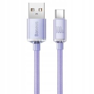 Kabel USB-A / USB-C, Baseus Crystal, 5A 100W, 2m