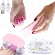 Lampa Do Paznokci UV/LED Mini Podręczna Przenośna 6W MANICURE HYBRYDY ŻELE