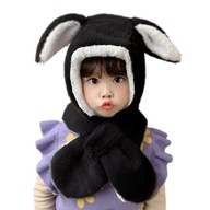New Rabbit Warm Knitted Hat Scarf Set Baby Winter s Caps Bonnet Kids Boys