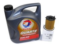 Motorový olej TotalEnergies Quartz 9000 Energy 5 l 5W-40 + Citroen OE 1109-AY olejový filter
