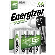 4x Akumulatorki ENERGIZER Power Plus AA R6 HR6 NH15 1,2V 2000mAh