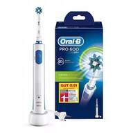 Szczoteczka elektryczna biała ORAL-B BRAUN PRO600 Crossaction White D16.513