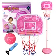 Zestaw Do Gry W Koszykówkę Dla Dzieci, Różowy - Regulowany 100-170cm