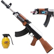 KARABIN AK47 PISTOLET NA KULKI Z LASEREM + GRATIS